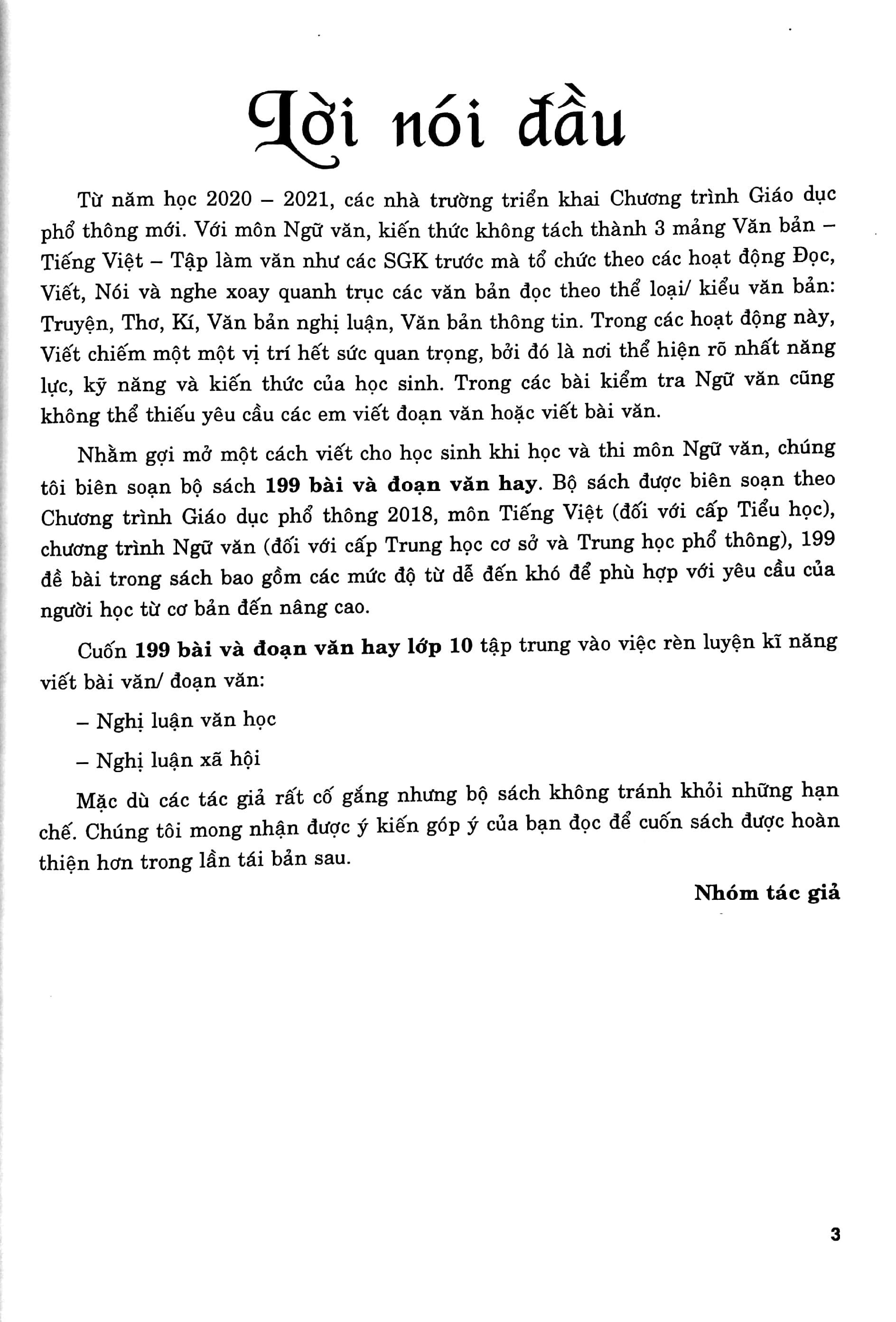 199 bài và đoạn văn hay lớp 10 - Ảnh 4