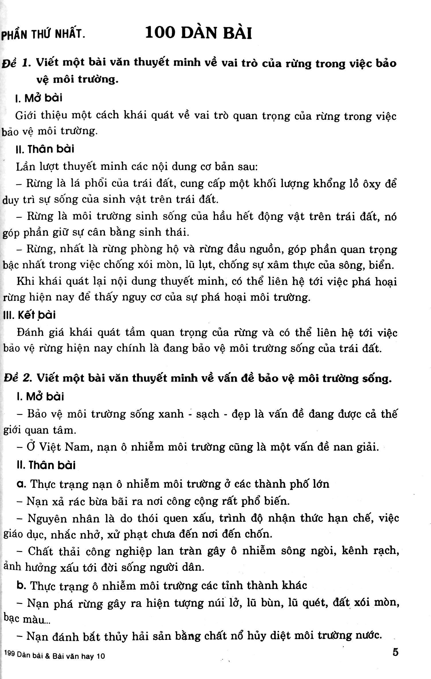199 dàn bài và bài văn hay 10 - Ảnh 2