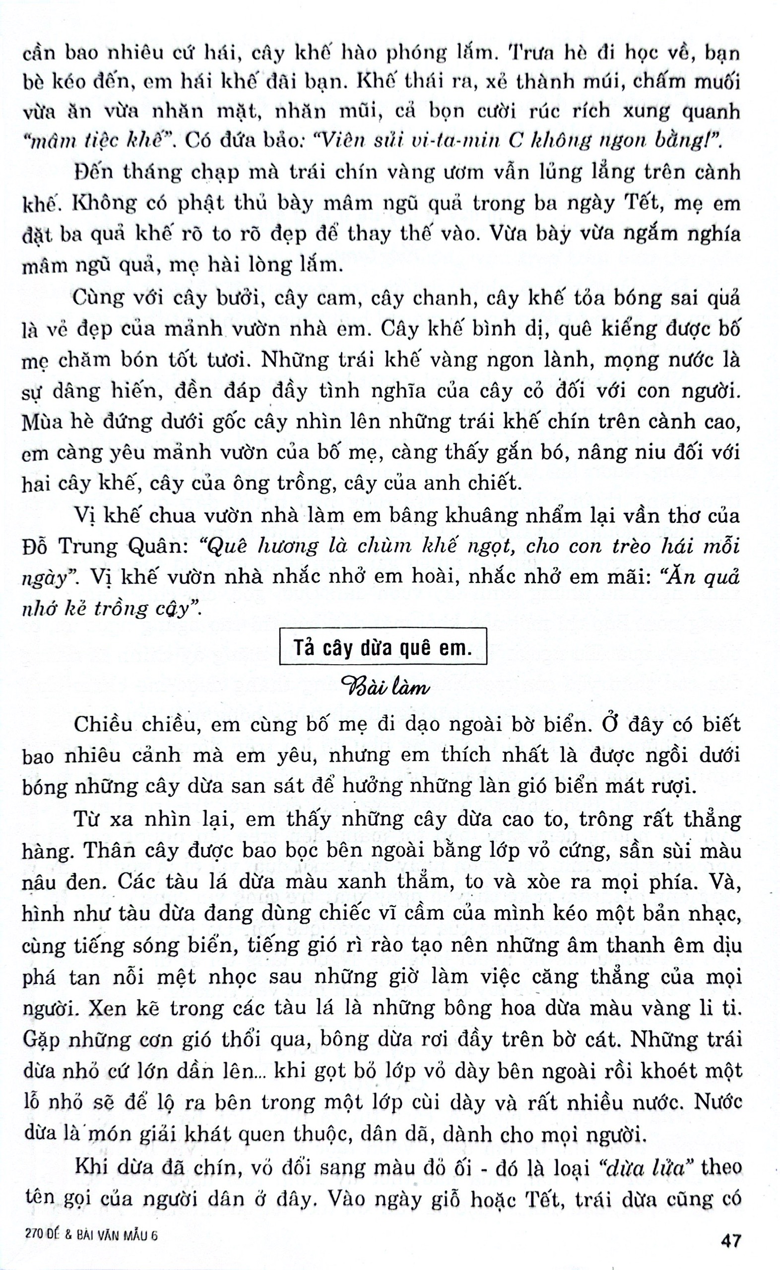 270 đề và bài văn mẫu lớp 6 (theo chương trình gdpt mới) - Ảnh 6
