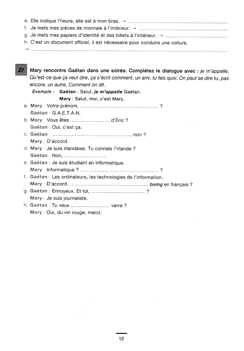 450 nouveaux exercices - vocabulaire niveau débutant - Ảnh 10