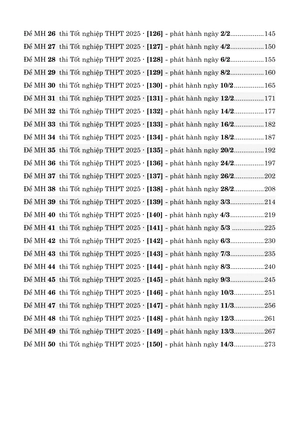 50 đề minh họa tốt nghiệp thpt 2025 - môn toán - Ảnh 4