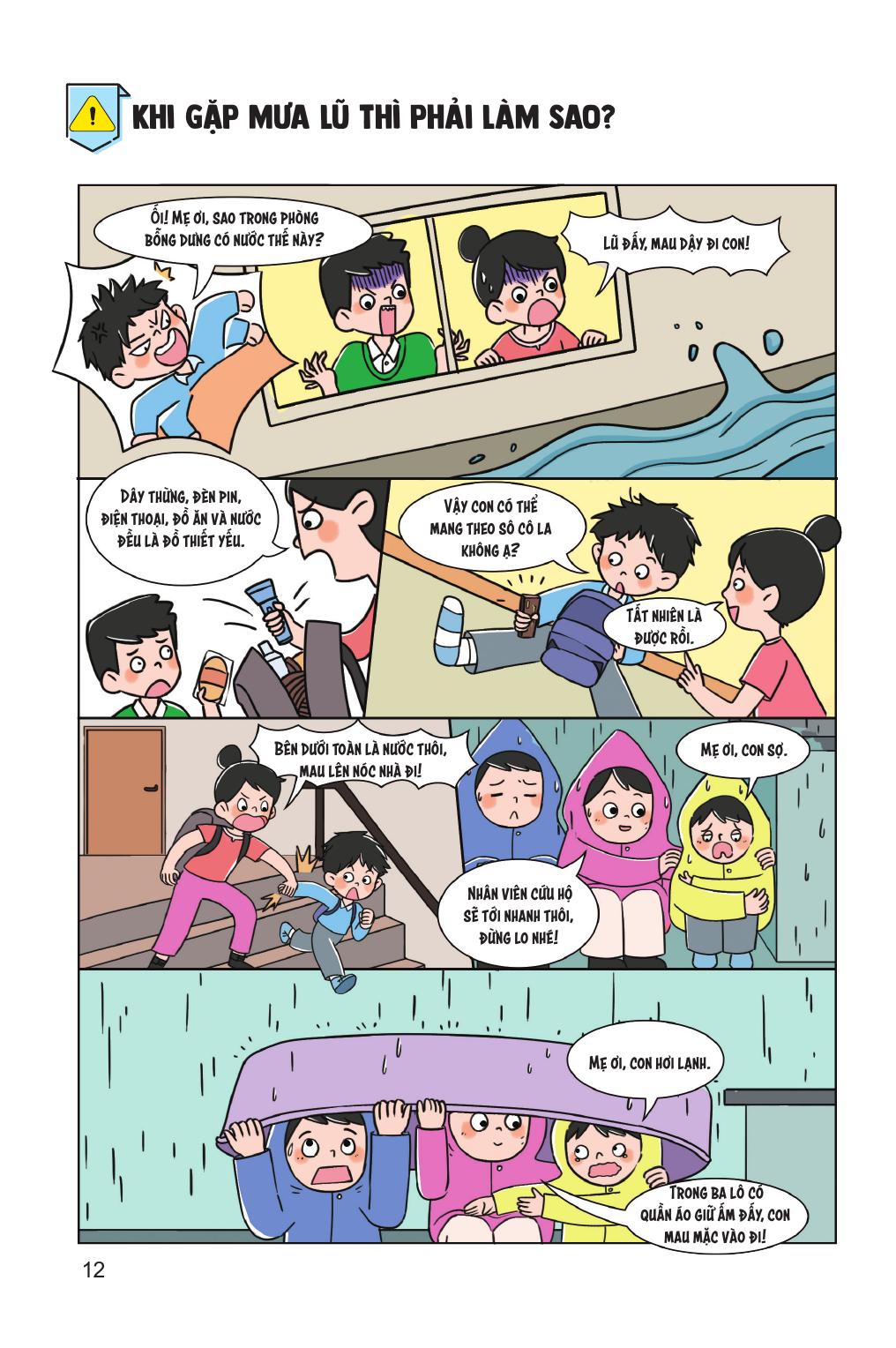 60 Bài Học Giúp Trẻ Tự Bảo Vệ Bản Thân - Ứng Phó Với Thiên Tai Và Tai Nạn Ngoài Ý Muốn - Ảnh 12