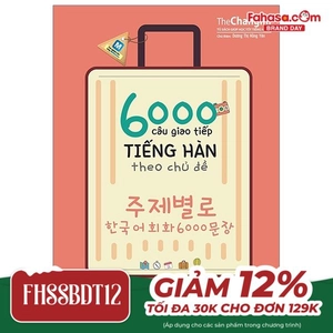 6000 câu giao tiếp tiếng hàn theo chủ đề