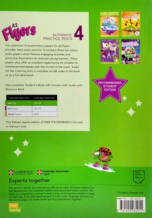 a2 flyers 4 authentic practice tests: student's book without answers with audio - fahasa reprint edition - Ảnh 6