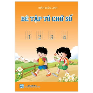 bé tập tô chữ số