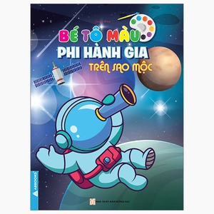 bé tô màu - phi hành gia trên sao mộc