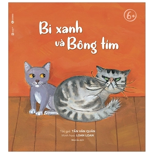 bi xanh và bông tím
