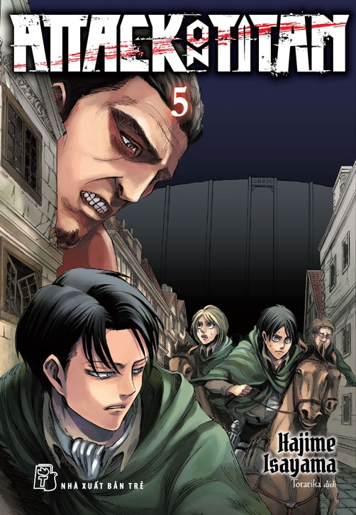 bộ attack on titan - tập 5 - tặng kèm bìa hai mặt - Ảnh 2
