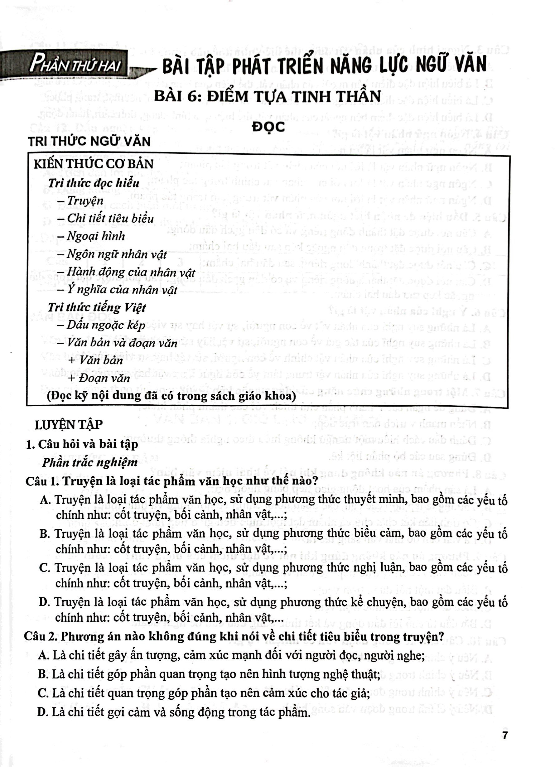 bộ bài tập phát triển năng lực ngữ văn 6 - tập 2 - Ảnh 6