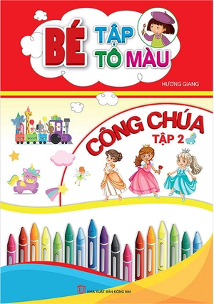 bộ bé tập tô màu công chúa - tập 2