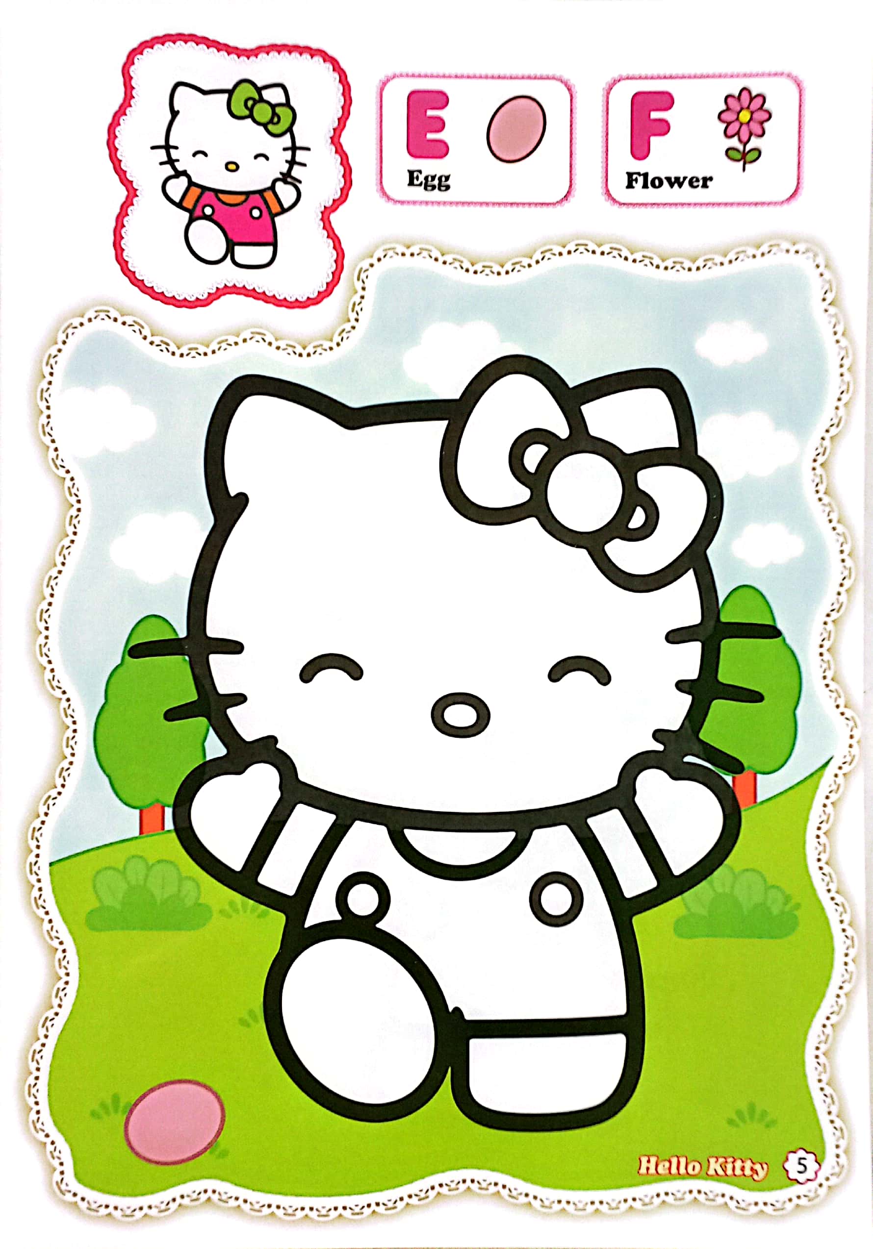 Bộ Bé Tô Màu Hello Kitty - Bảng Chữ Cái Tiếng Anh - Ảnh 5