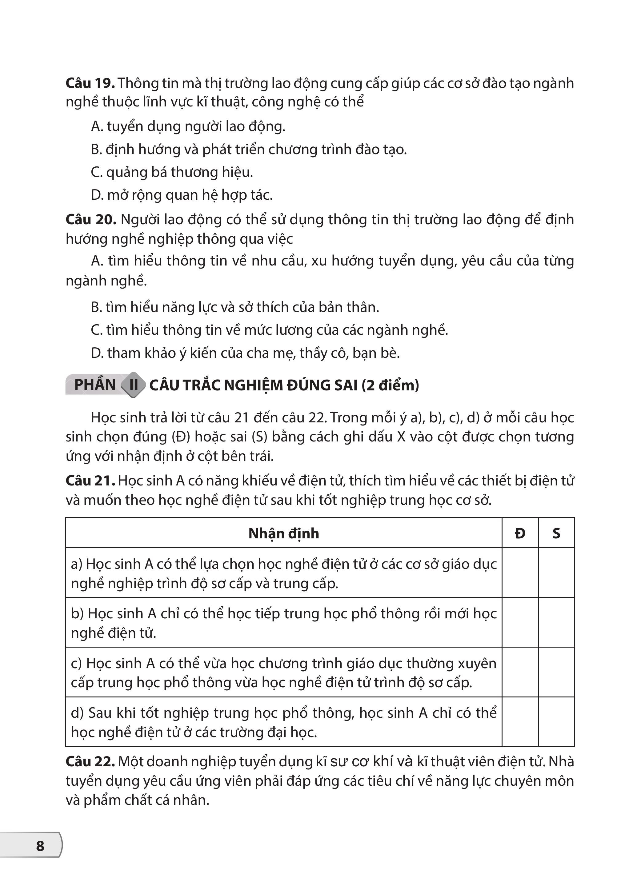 Bộ Bộ Đề Kiểm Tra, Đánh Giá Công Nghệ 9 - Định Hướng Nghề Nghiệp - Mô Đun Chế Biến Thực Phẩm - Ảnh 10