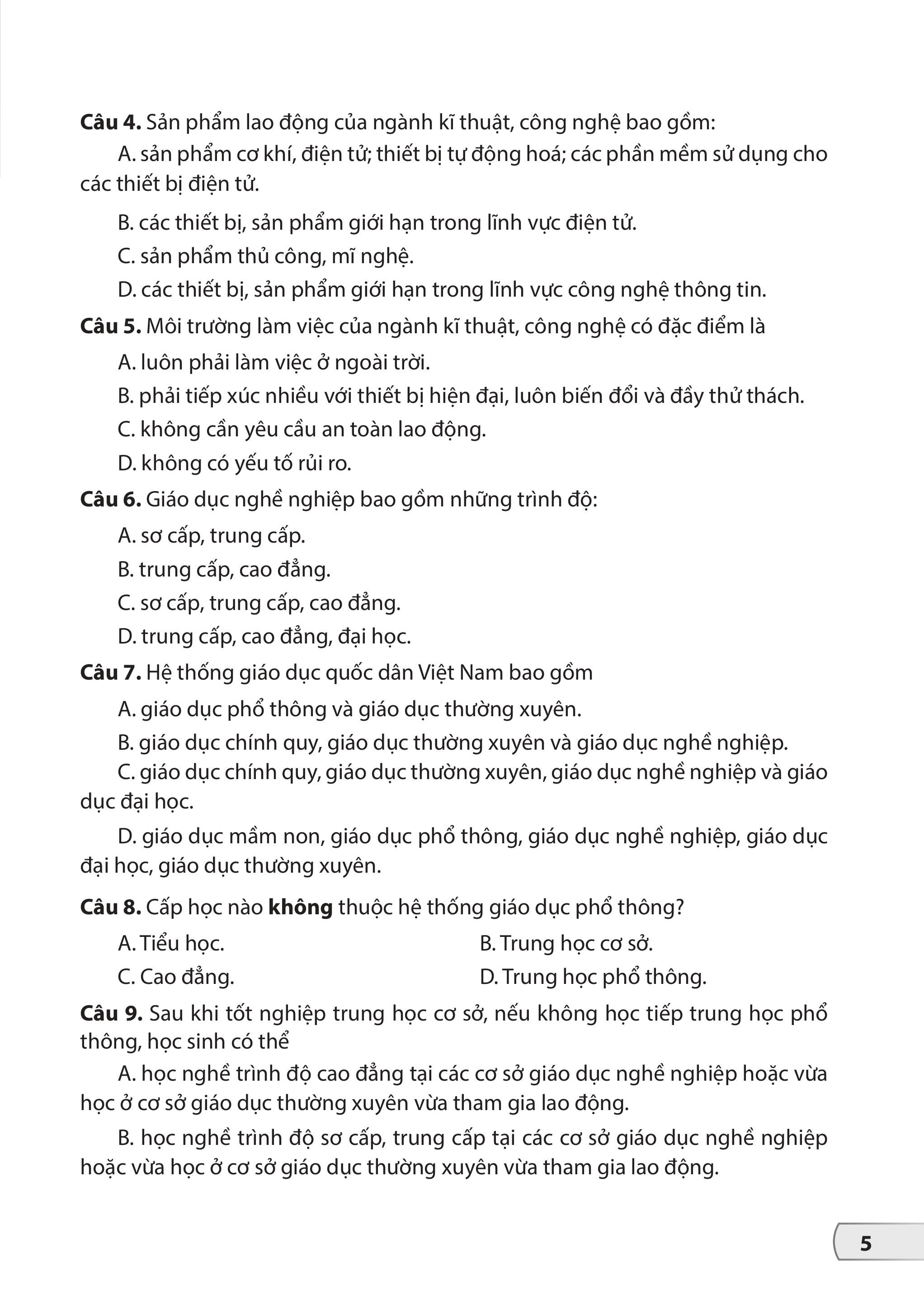 Bộ Bộ Đề Kiểm Tra, Đánh Giá Công Nghệ 9 - Định Hướng Nghề Nghiệp - Mô Đun Trồng Cây Ăn Quả - Ảnh 7
