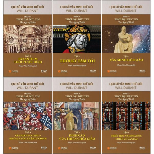 Bo
						
										
										Bo Sach Lich Su Van Minh The Gioi - Phan IV - Thoi Dai Duc Tin - Bia Cung (Bo 6 Cuon)