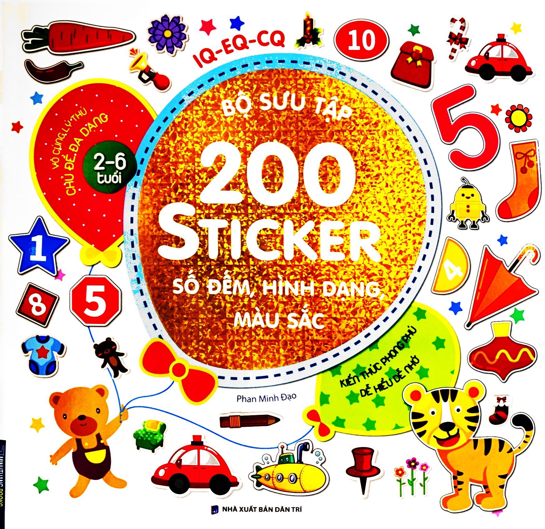 Bộ Bộ Sưu Tập 200 Sticker - Số Đếm, Hình Dạng , Màu Sắc (Tái Bản 2022) - Ảnh 2