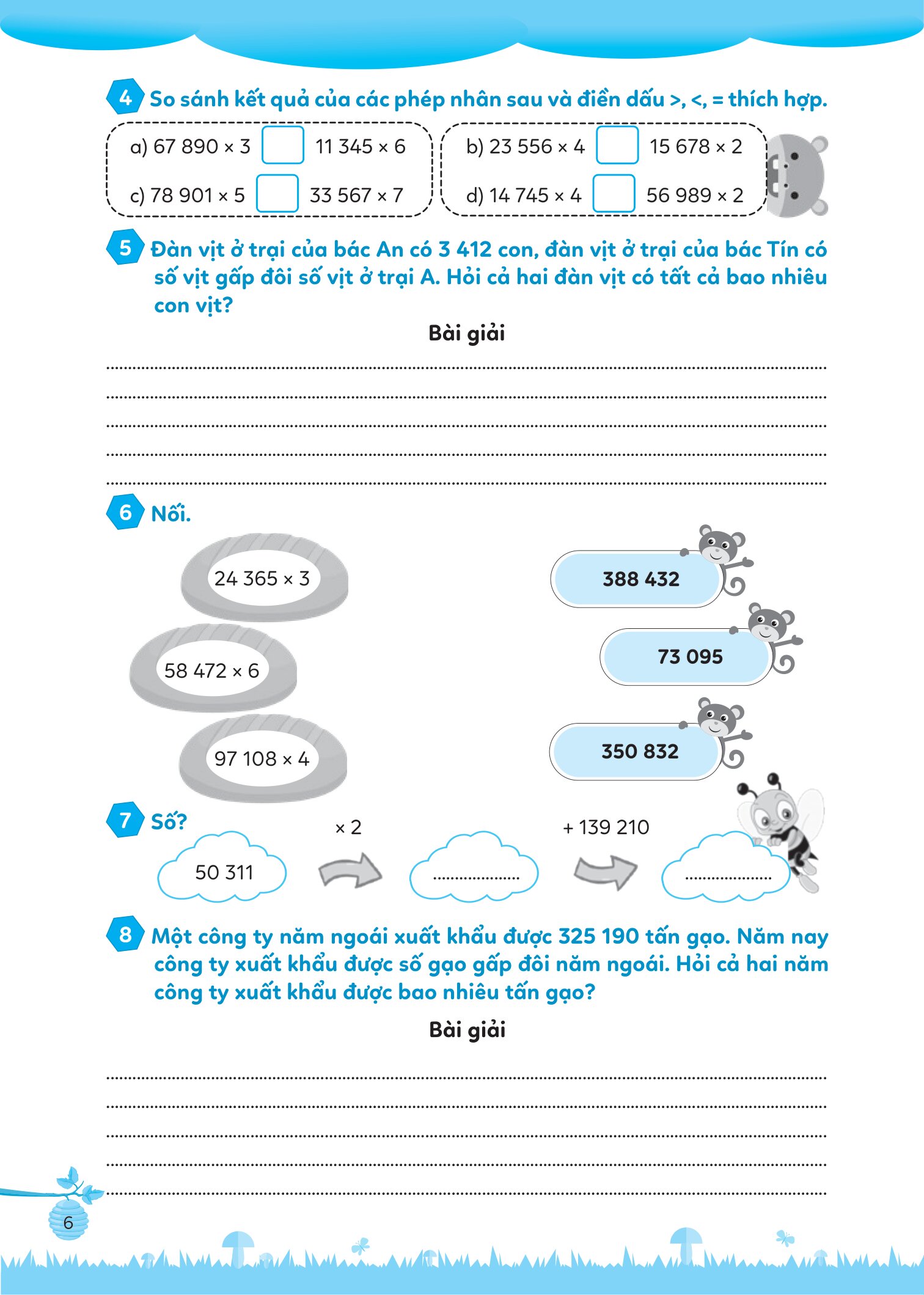 Bộ Bổ Trợ Toán - Bài Tập Cơ Bản Và Nâng Cao Lớp 4 - Tập 2 - Ảnh 6