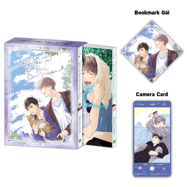 Bộ Boxset Manga - Đôi Ta Sau Cơn Mưa - Phần 1: Tập 1 + Tập 2 (Hộp 2 Tập) - Bản Đặc Biệt - Tặng Kèm Bookmark Gài + Camera Card