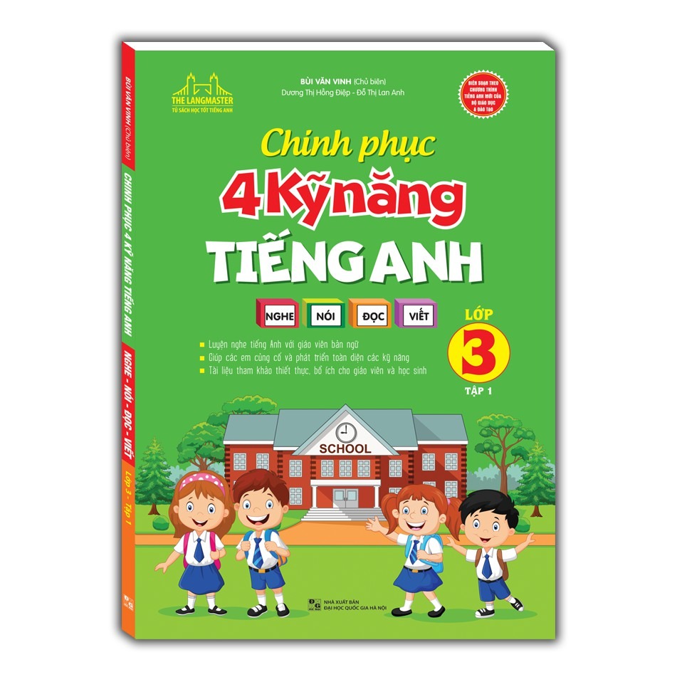 bộ chinh phục 4 kỹ năng tiếng anh nghe - nói - đọc - viết lớp 3 - tập 1 - Ảnh 2