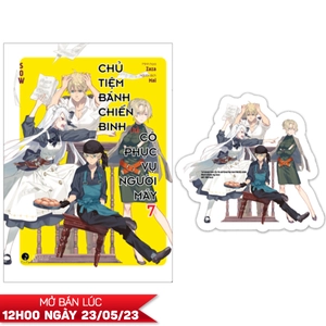 bộ chủ tiệm bánh chiến binh và cô phục vụ người máy - tập 7 - tặng kèm bookmark