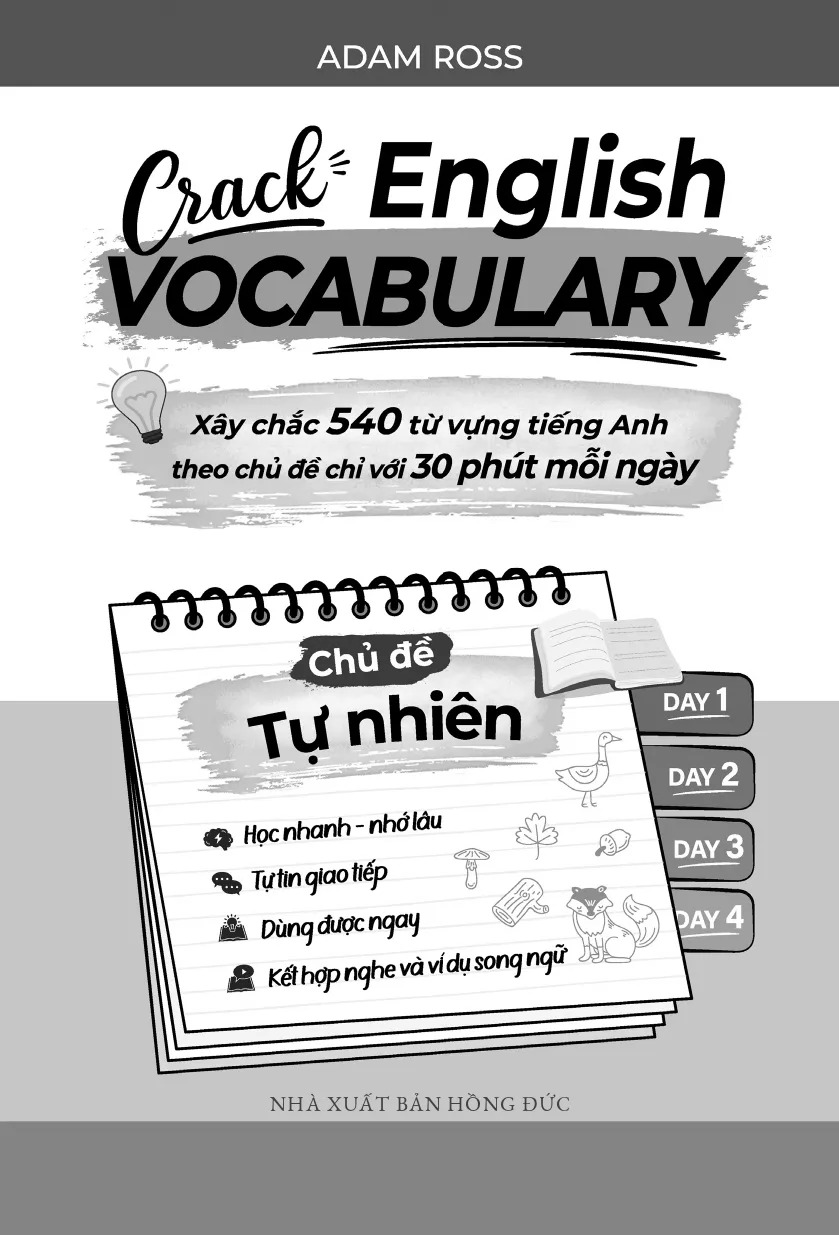 Bộ Crack English Vocabulary - Xây Chắc 540 Từ Vựng Tiếng Anh Theo Chủ Đề Chỉ Với 30 Phút Mỗi Ngày - Chủ Đề Tự Nhiên - Ảnh 2