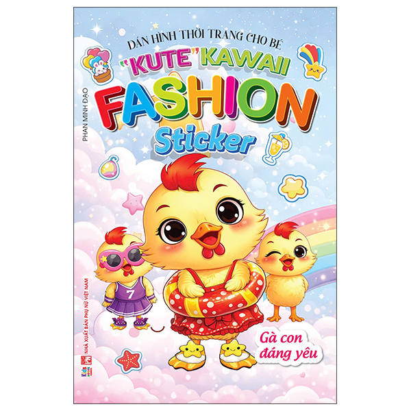 Bộ Dán Hình Thời Trang Cho Bé - "Kute" Kawaii Fashion Sticker - Gấu Con Tinh Nghịch - Ảnh 3