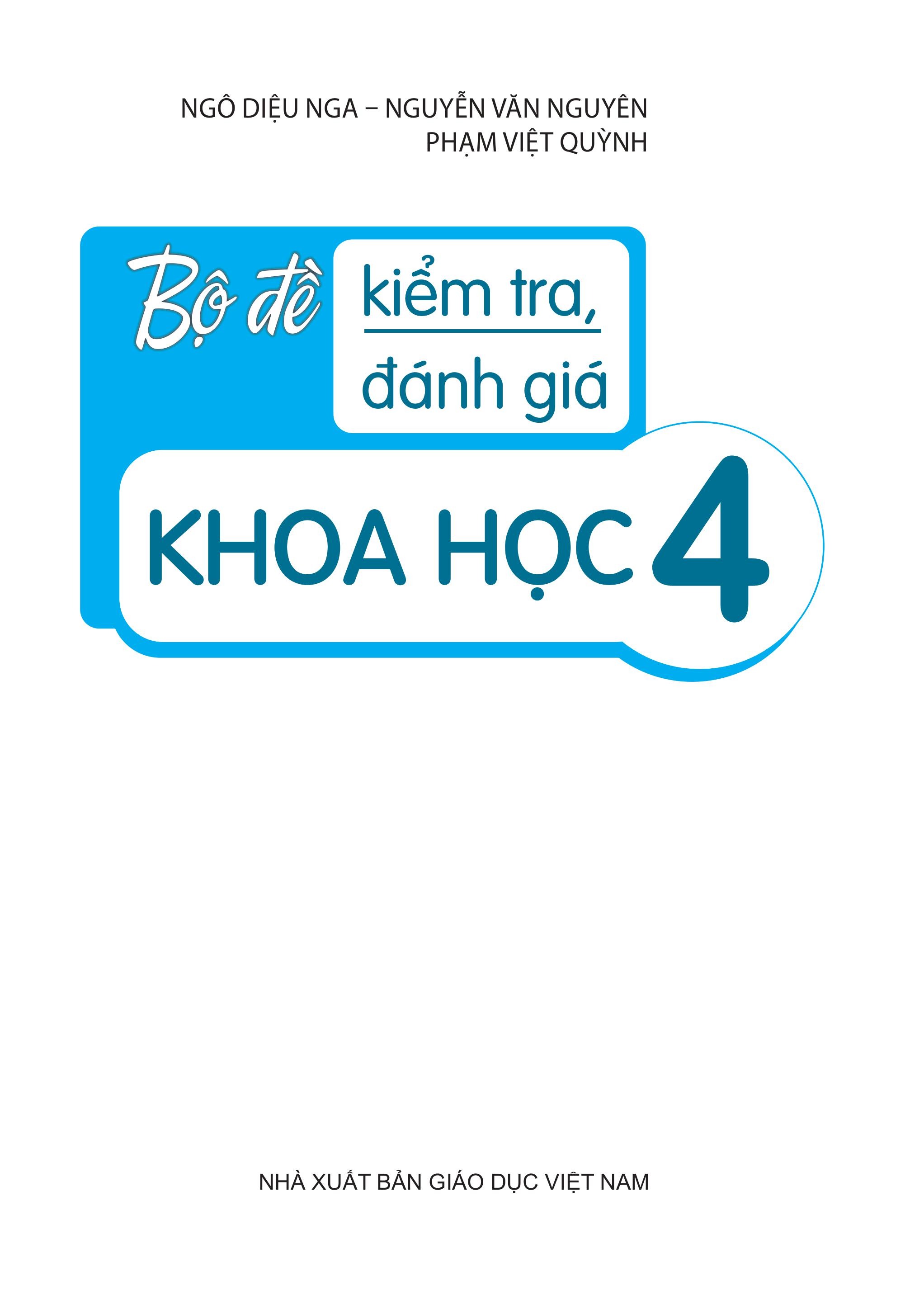 Bộ Đề Kiểm Tra, Đánh Giá Khoa Học 4 - Ảnh 3