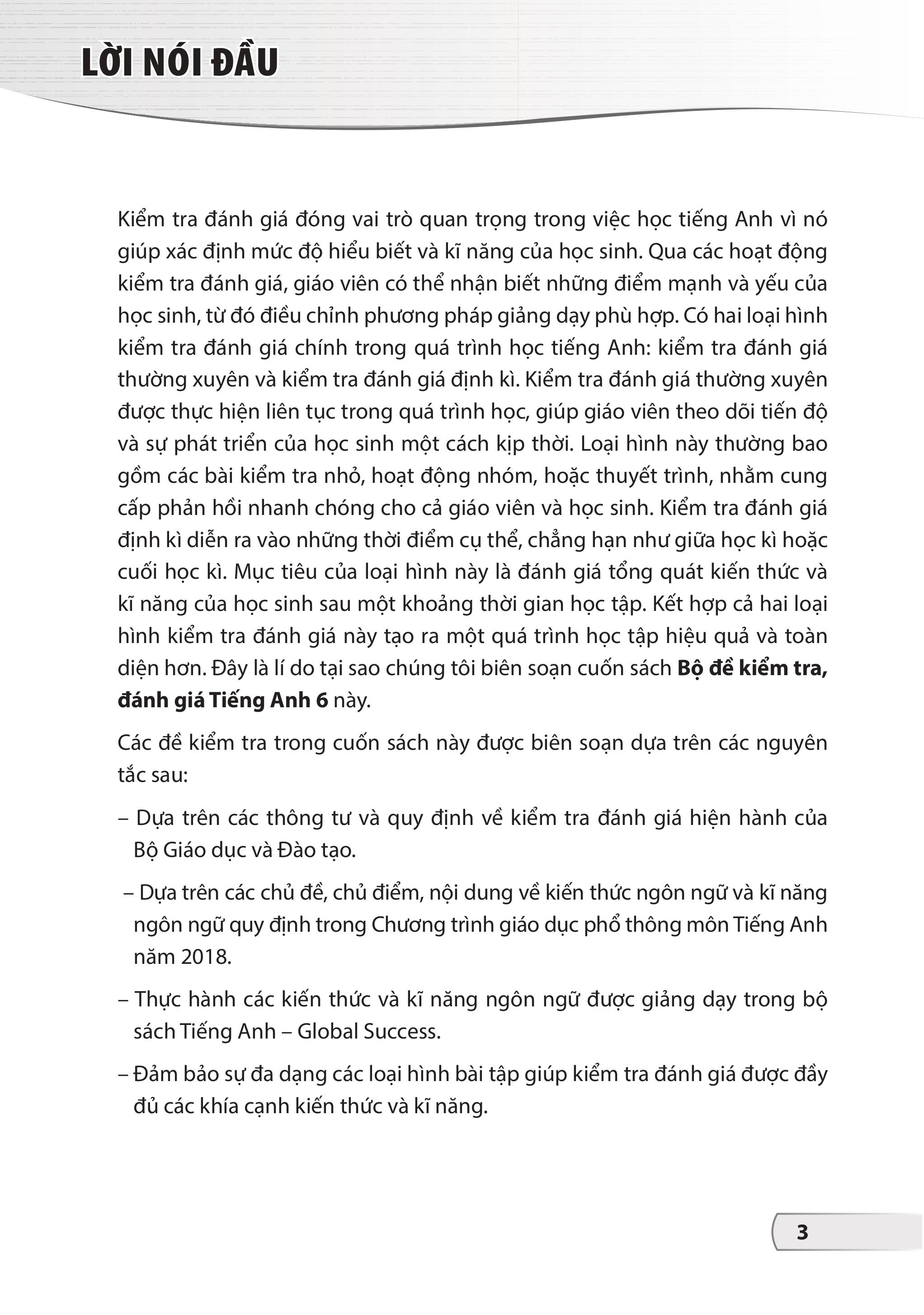Bộ Đề Kiểm Tra, Đánh Giá Tiếng Anh 6 - Ảnh 4