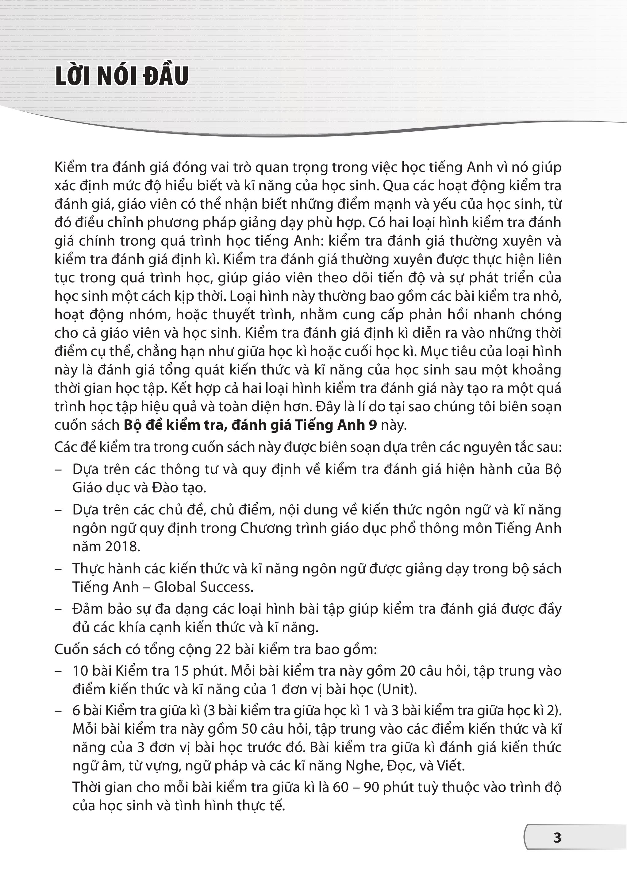 Bộ Đề Kiểm Tra, Đánh Giá Tiếng Anh 9 - Ảnh 4