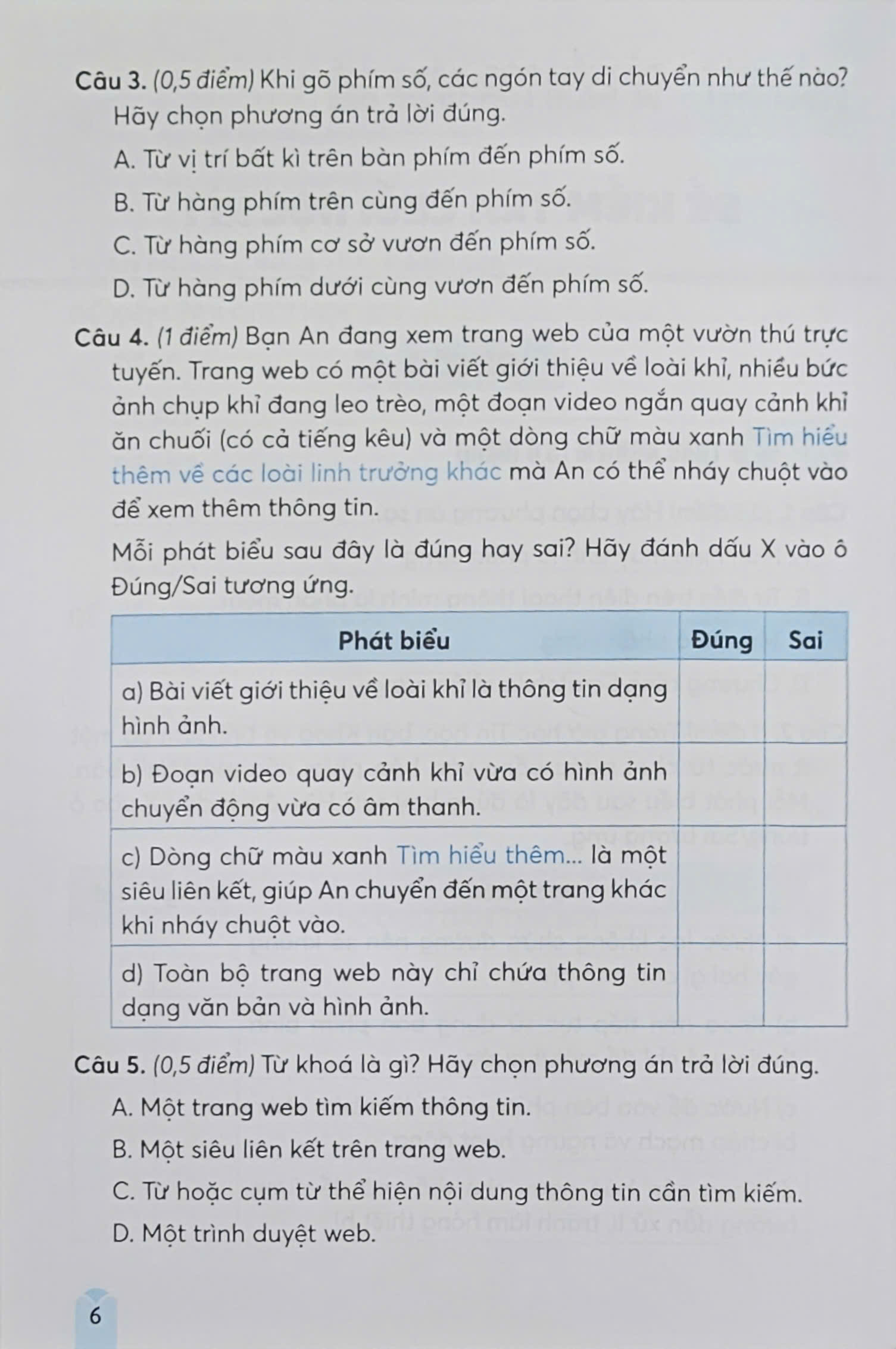 Bộ Đề Kiểm Tra, Đánh Giá Tin Học 4 - Ảnh 6