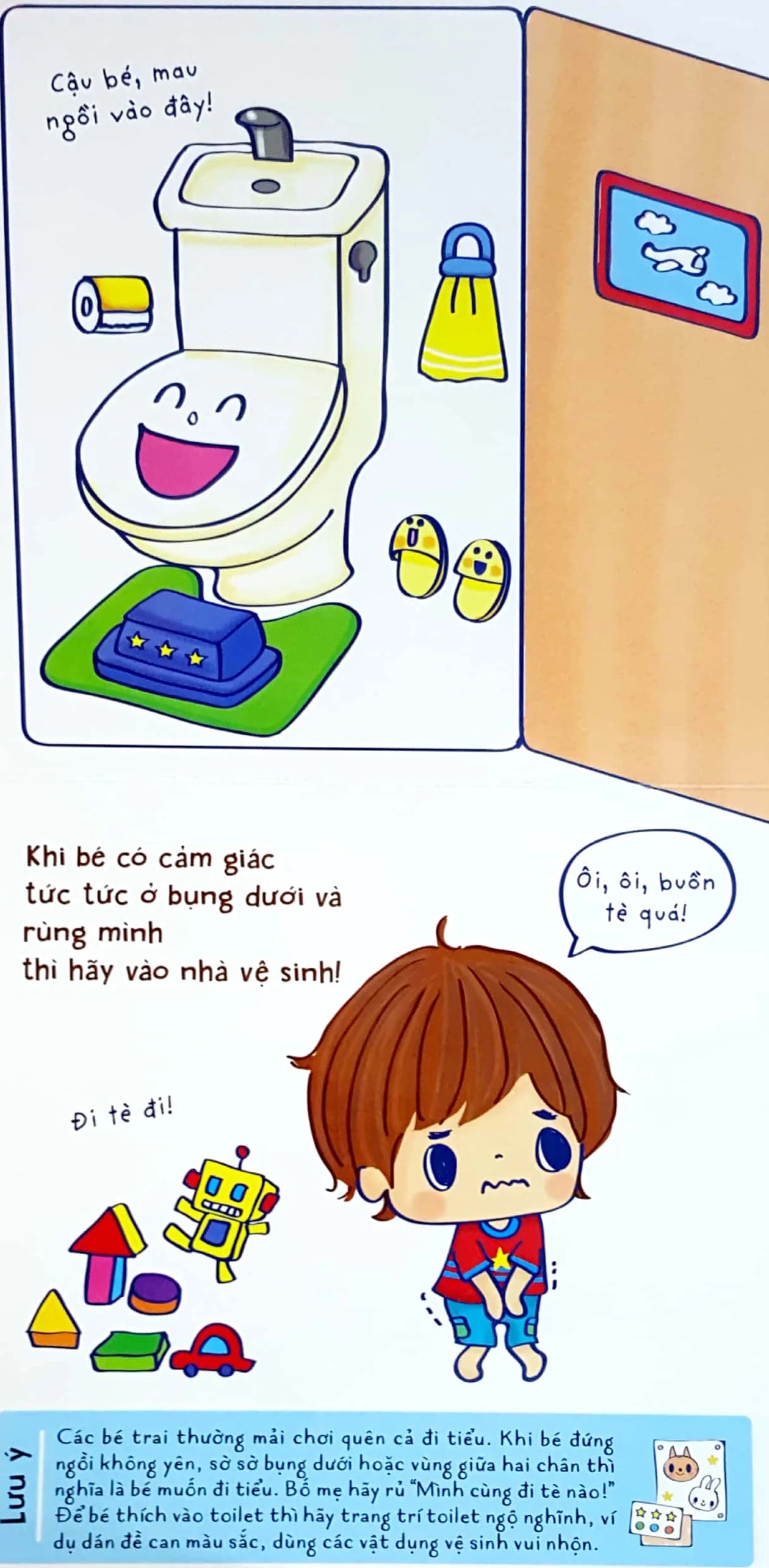 Bộ Ehon Kỹ Năng Sống - Bé Trai Đi Toilet (Từ 1-5 Tuổi) - Bìa Cứng (Tái Bản 2026) - Ảnh 4