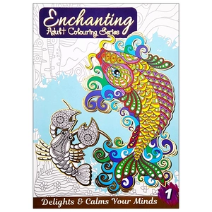 bộ enchanting adult colouring series: book 1