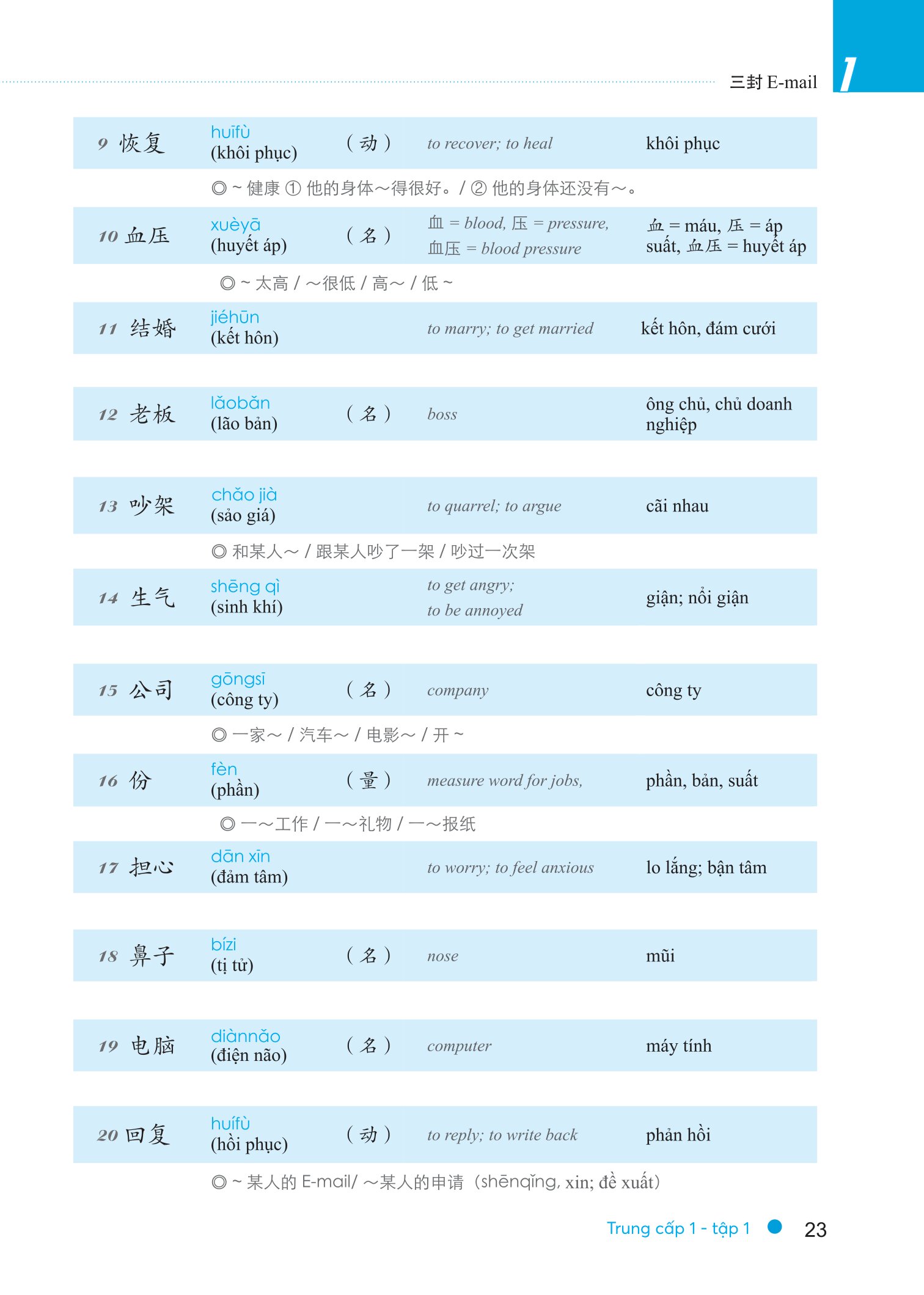 Bộ Giáo Trình Hán Ngữ Boya - Trung Cấp 1 - Tập 1 - Sách Bài Tập Kèm Đáp Án (Phiên Bản 3) - Ảnh 12