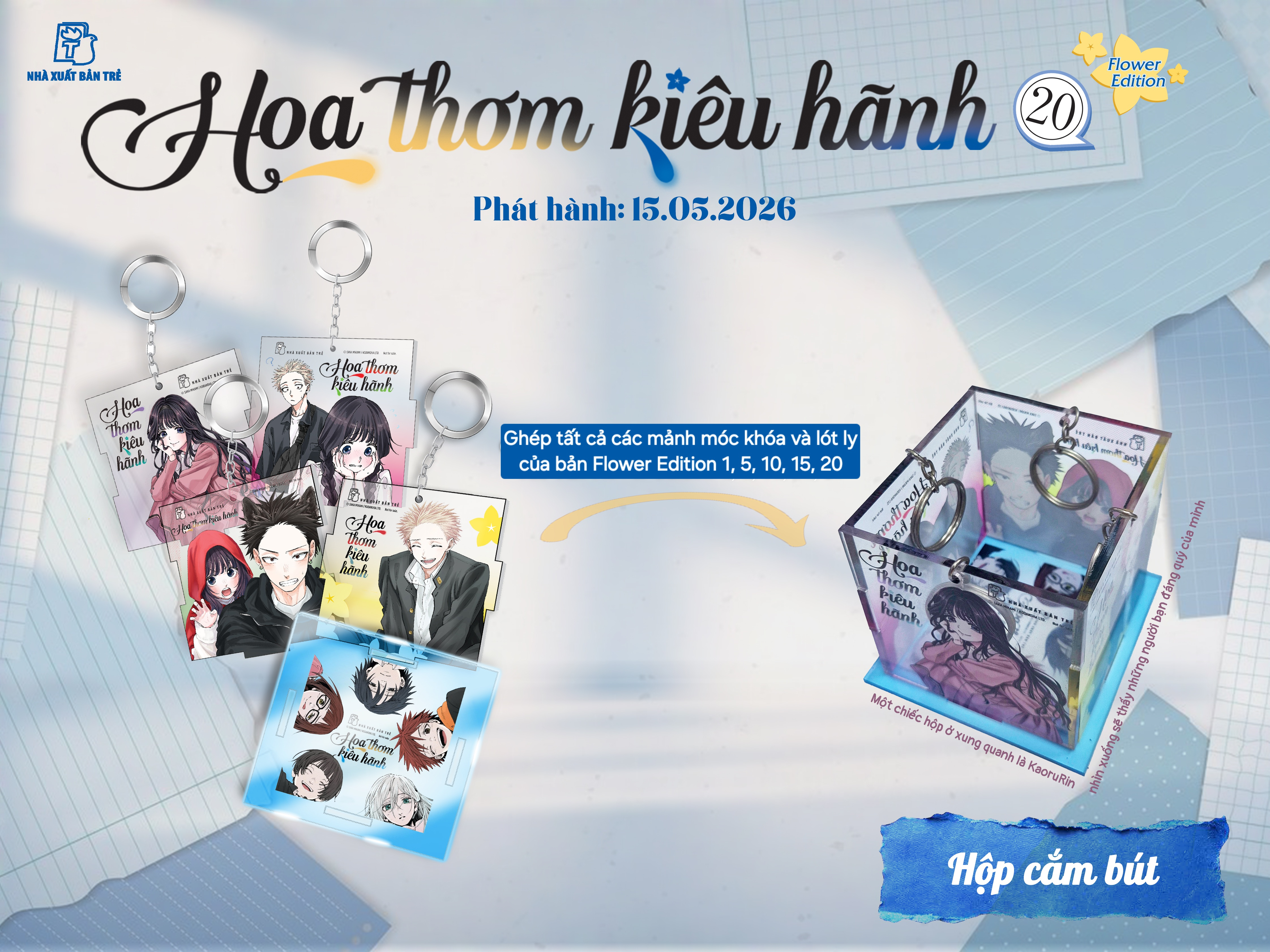 Bộ Hoa Thơm Kiêu Hãnh - Tập 20 - Flower Edition - Tặng Kèm Card + Postcard + Lót Ly + Album Đựng Postcard + Shikishi + Hộp Giấy Đựng Quà - Ảnh 3