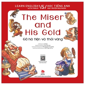 bộ learn english with fables 5 - học tiếng anh qua truyện ngụ ngôn - tập 5 - the miser and his gold - gã hà tiện và thỏi vàng