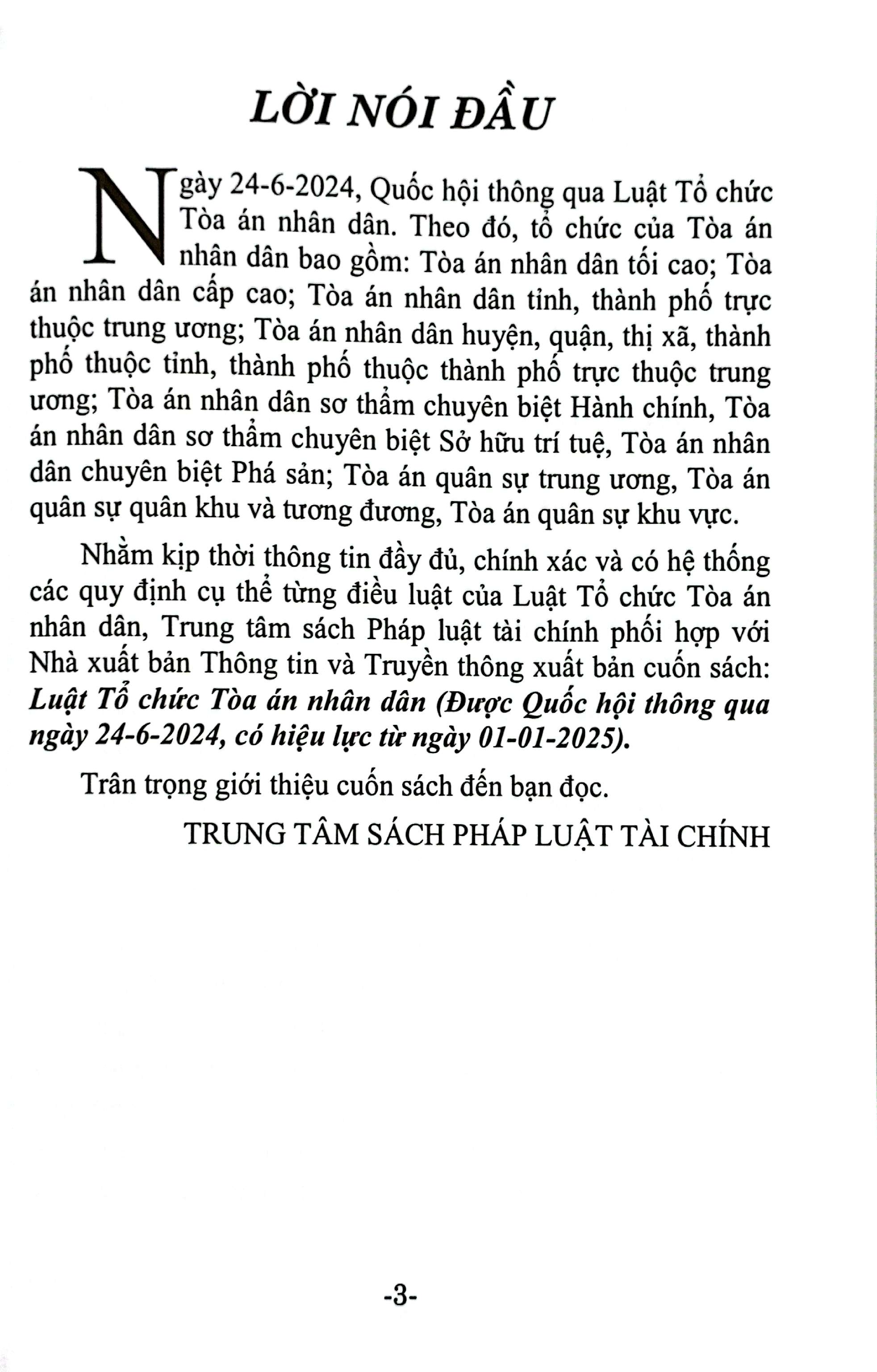 Bộ Luật Tổ Chức Tòa Án Nhân Dân (Được Quốc Hội Thông Qua Ngày 24-6-2024, Có Hiệu Lực Từ Ngày 01-01-2025) - Ảnh 4