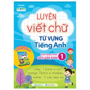 bộ luyện viết chữ từ vựng tiếng anh theo chương trình sách giáo khoa 1 (global)