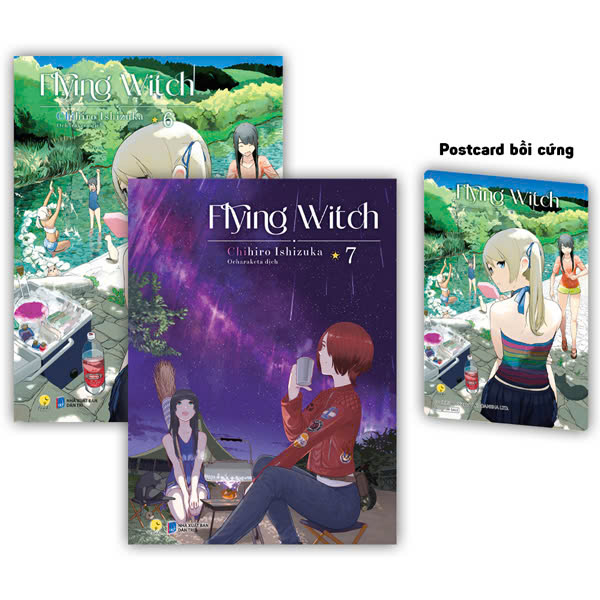 Bộ Bộ Manga - Flying Witch - Tập 6 + Tập 7 (Bộ 2 Tập) - Bản Đặc Biệt - Tặng Kèm Postcard Bồi Cứng