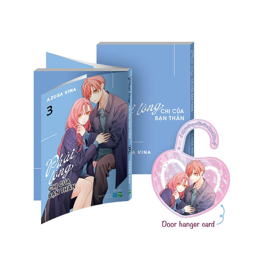 Bộ Manga - Phải Lòng Chị Của Bạn Thân - Tập 3 + Phát Phiền Với Bạn Thân Của Chị - Tập 3 (Bộ 2 Cuốn) - Bản Đặc Biệt - Tặng Kèm Door Hanger Card + Bookmark + Card Giấy - Ảnh 3