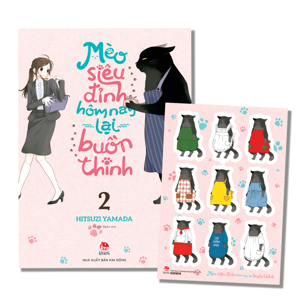 Bộ Mèo Siêu Đỉnh Hôm Nay Lại Buồn Thinh - Tập 2 - Tặng Kèm Bảng Sticker