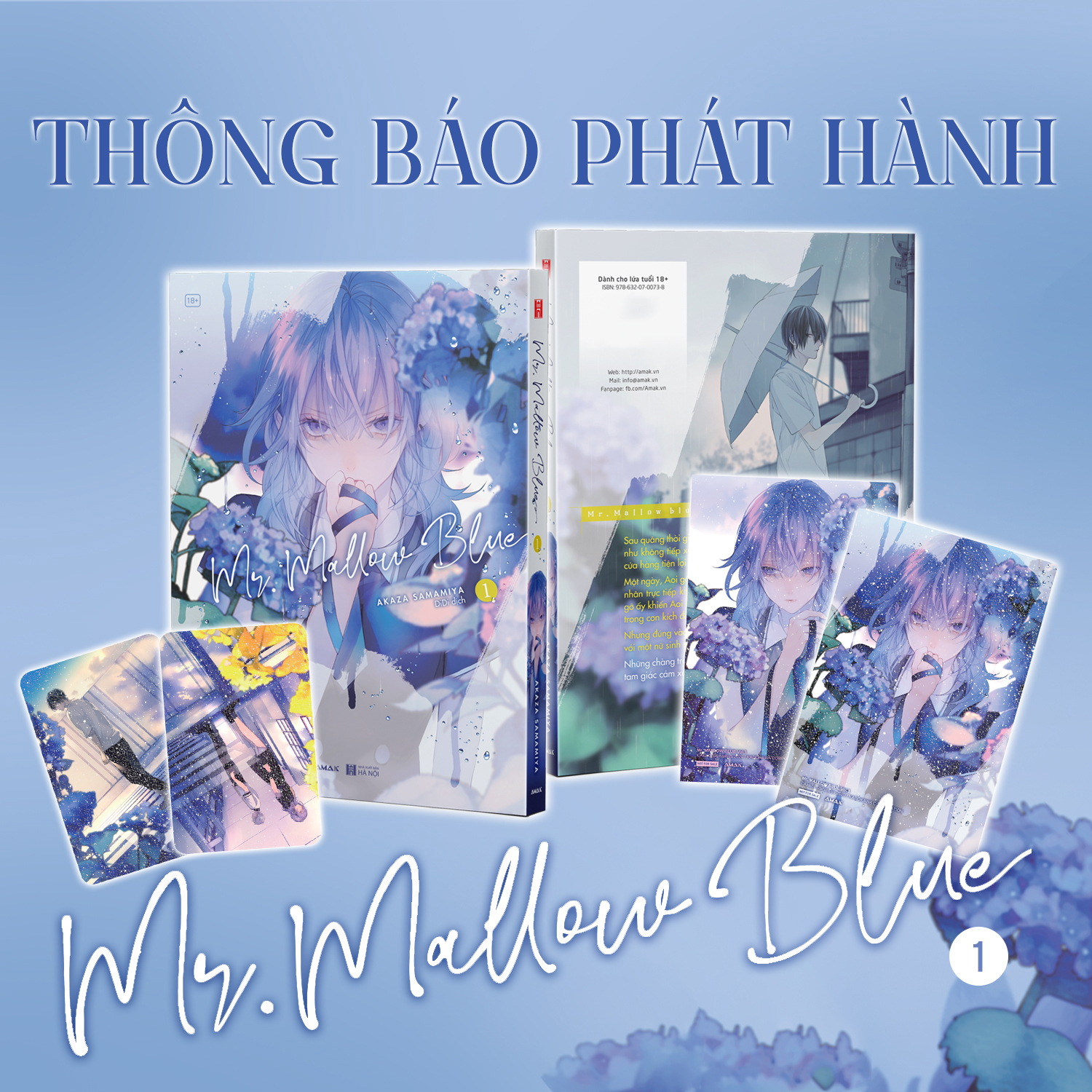 Bộ Mr. Mallow Blue - Tập 1 - Tặng Kèm 1 Postcard + 2 Card Bo Góc - Ảnh 3