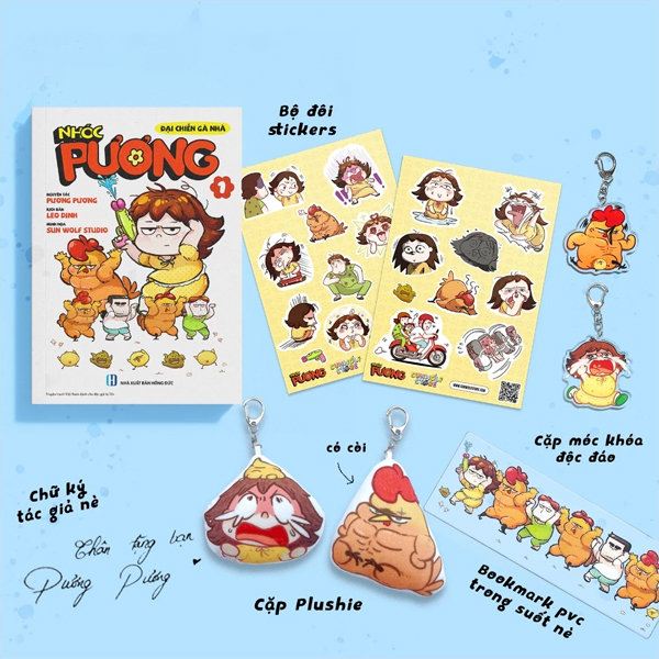 Bo
						
										
										Nhoc Puong - Tap 1 - Dai Chien Ga Nha - Ban Suu Tam - Tang Kem Bookmark PVC Trong Suot + Chu Ky Tac Gia + Cap Moc Khoa Doc Dao + Cap Plushie + Bo Doi Sticker