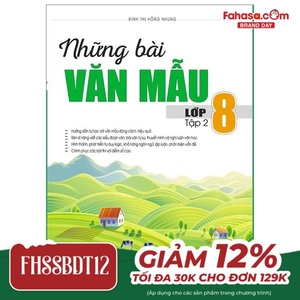 bộ những bài văn mẫu 8 - tập 2