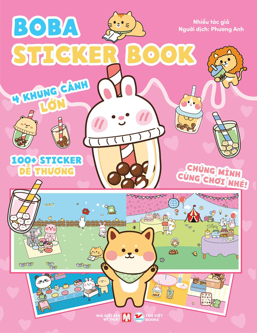 Bộ Sách Chúng Mình Cùng Chơi Nhé - Boba Sticker Book + Ice Cream Sticker Book (Bộ 2 Cuốn) - Bìa Cứng - Ảnh 3