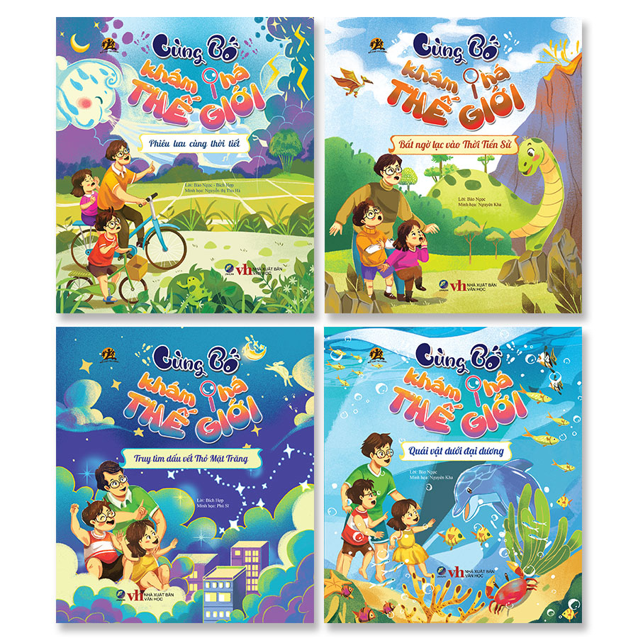 bộ sách cùng bố khám phá thế giới (bộ 4 cuốn) - Ảnh 2