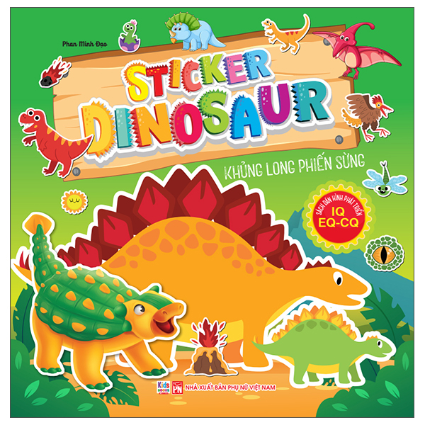 Bộ Sách Dán Hình Phát Triển IQ- EQ-CQ - Sticker Dinosaur - Khủng Long Săn Mồi - Ảnh 5