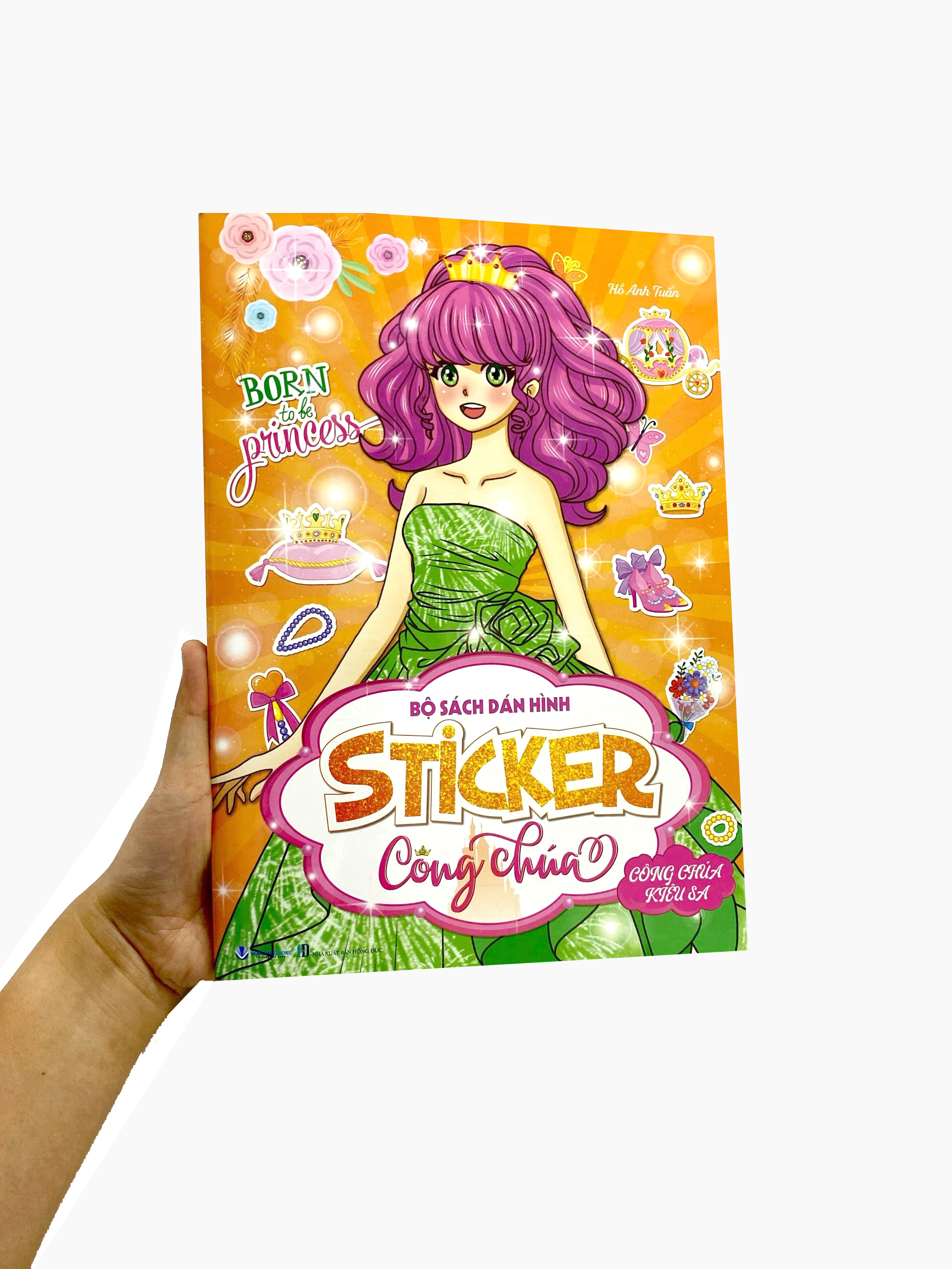 bộ sách dán hình - sticker công chúa - công chúa kiêu sa - Ảnh 7