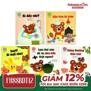 bộ sách gấu con tinh nghịch - bìa cứng (bộ 5 cuốn)