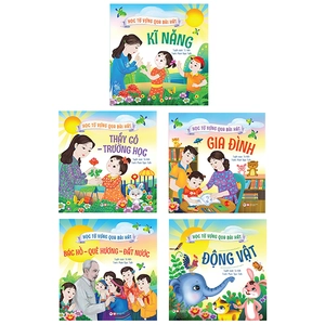 bộ sách học từ vựng qua bài hát (bộ 5 cuốn)