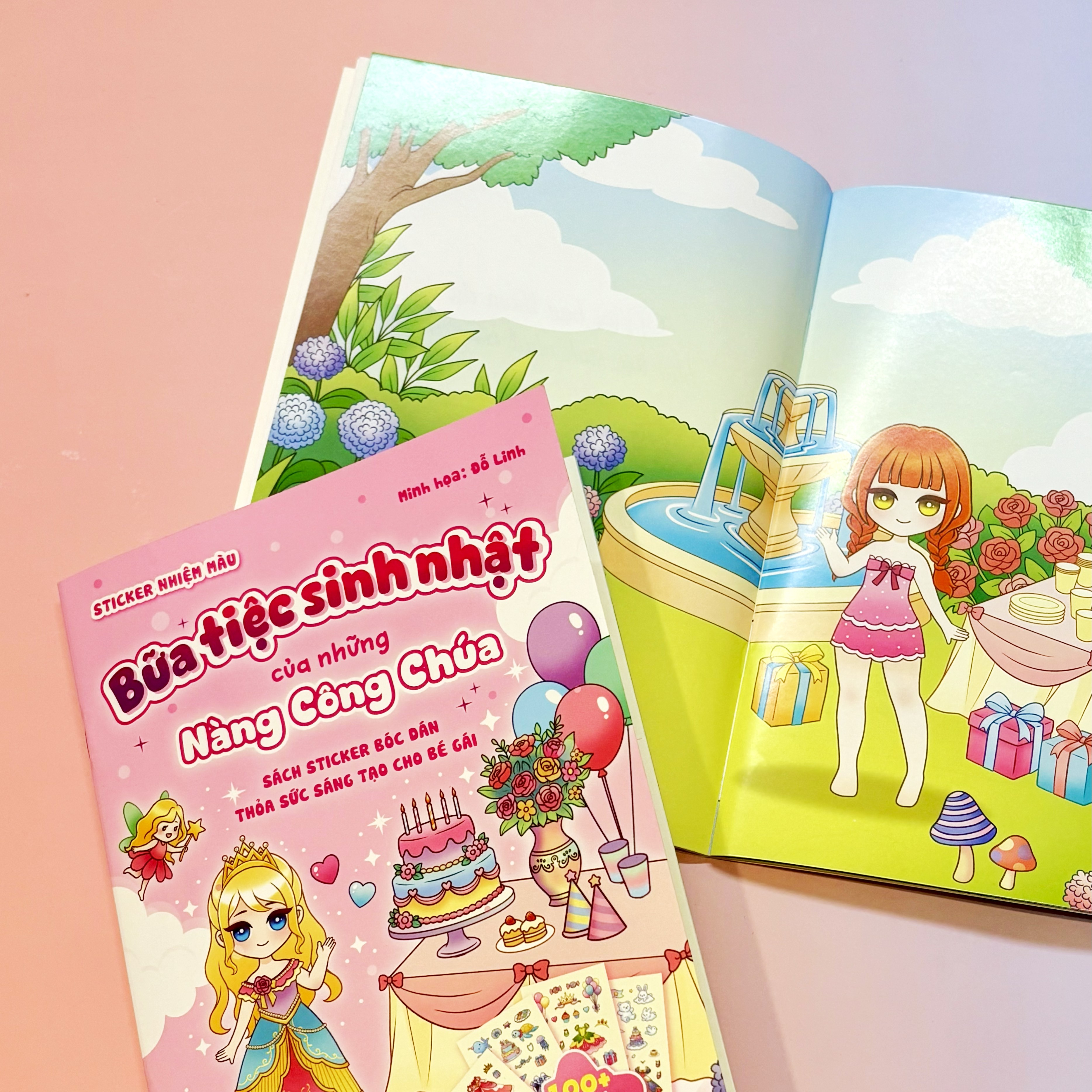 Bộ Sách Sticker Bóc Dán Thỏa Sức Sáng Tạo Cho Bé Gái - Bữa Tiệc Sinh Nhật Của Những Nàng Công Chúa - Ảnh 5