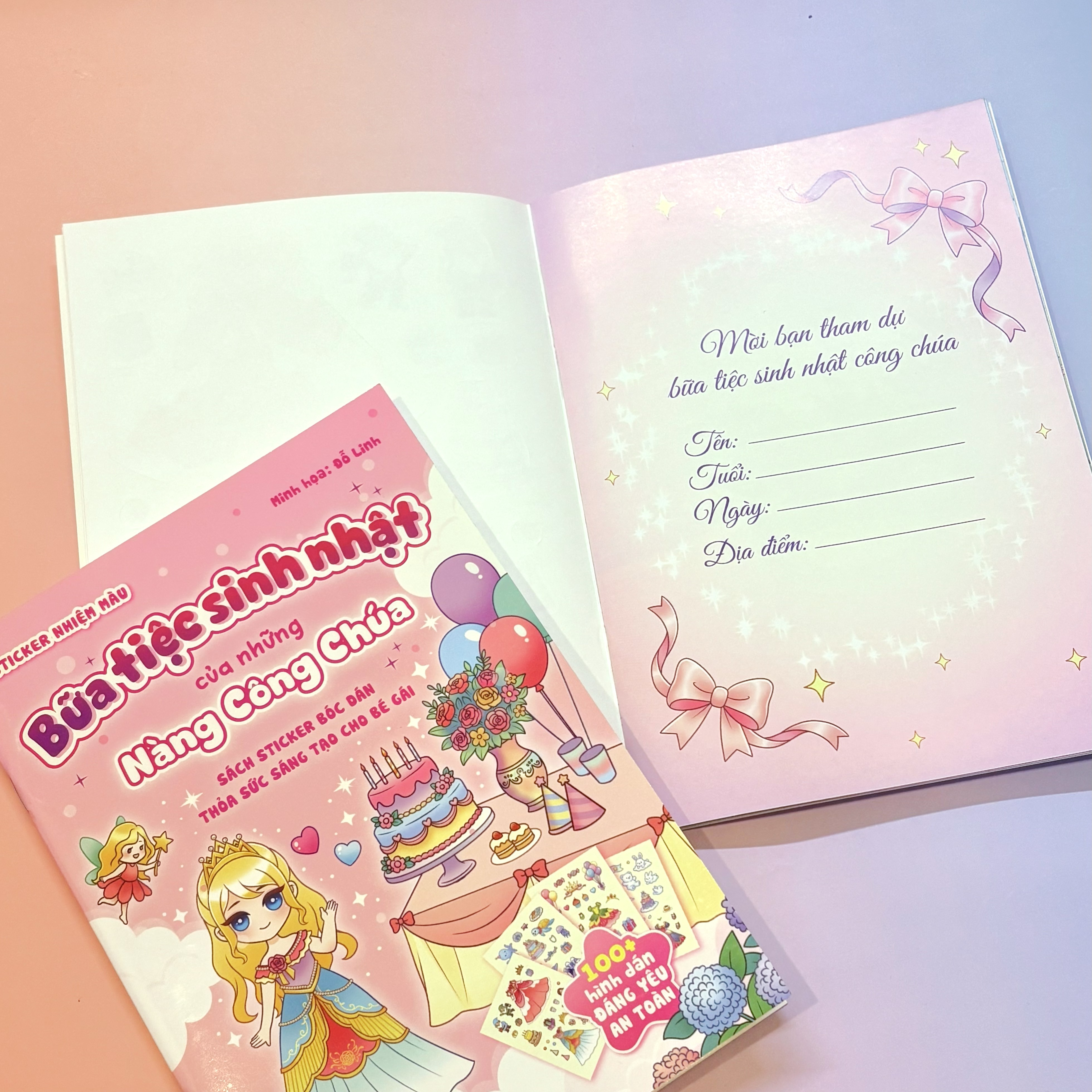 Bộ Sách Sticker Bóc Dán Thỏa Sức Sáng Tạo Cho Bé Gái - Bữa Tiệc Sinh Nhật Của Những Nàng Công Chúa - Ảnh 6